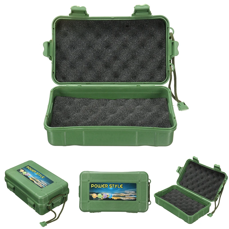 1pc Plastic Case Waterproof Shockproof Outdoor Survival Container Storage Carry Box