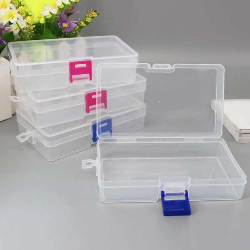 Small Plastic Clear Transparent Container Case Storage Box Organizer Tool