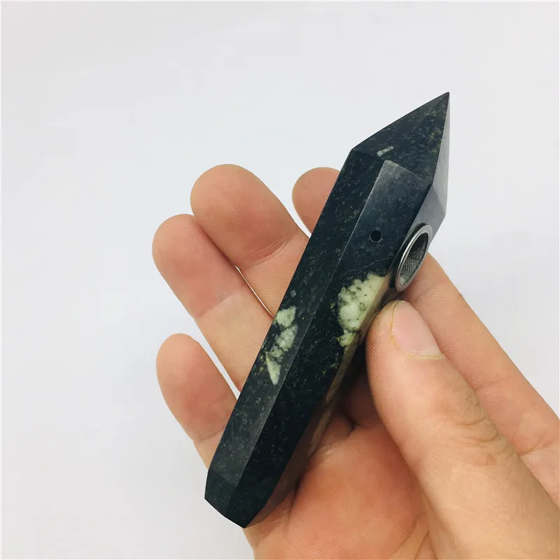 Натуральный кристалл кварца трубы Роза jade лечебный Жезл Рейки подарки по оптовым ценами 2 шт. фильтр и 1 шт Кисть Исцеление