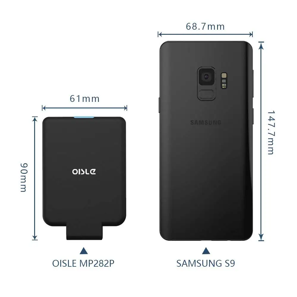 OISLE 4500mAh/ Type-C Battery Charger Case External USB-C Power Bank Mini Charging Case For Samsung S8 S9 Plus Note 8 / Nexus 6P power bank