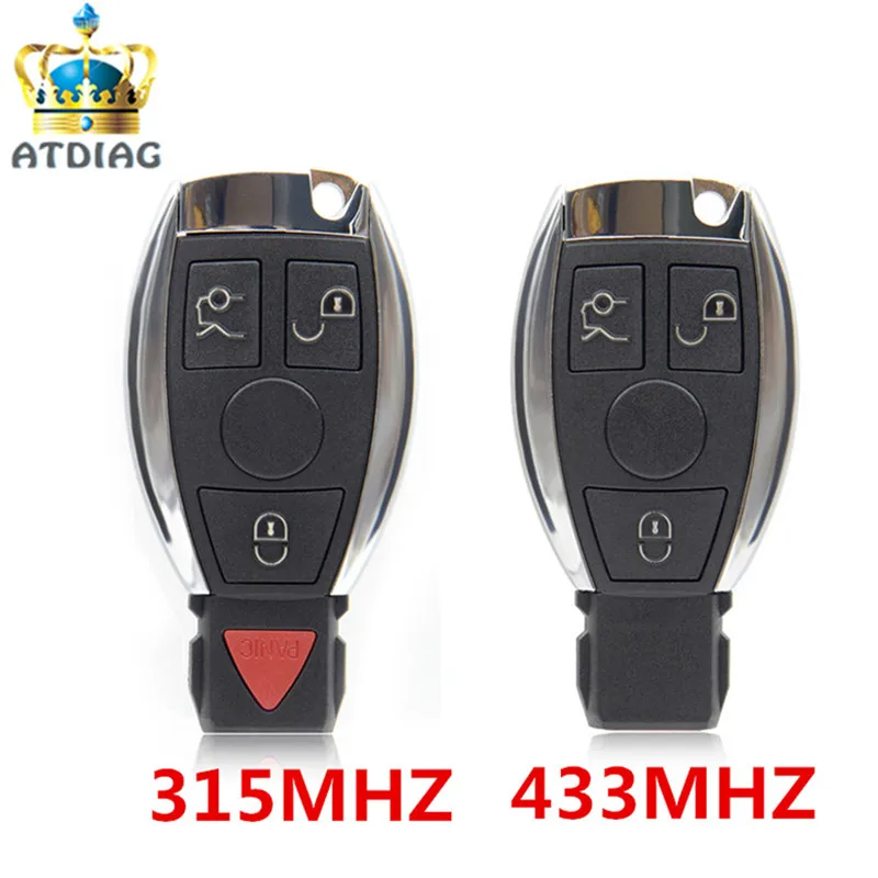 

keydiy 3 Buttons Car Smart Remote Key For Mercedes for Benz year 2000+ NEC&BGA style Auto Remote Key Control 315MHz/433MHz