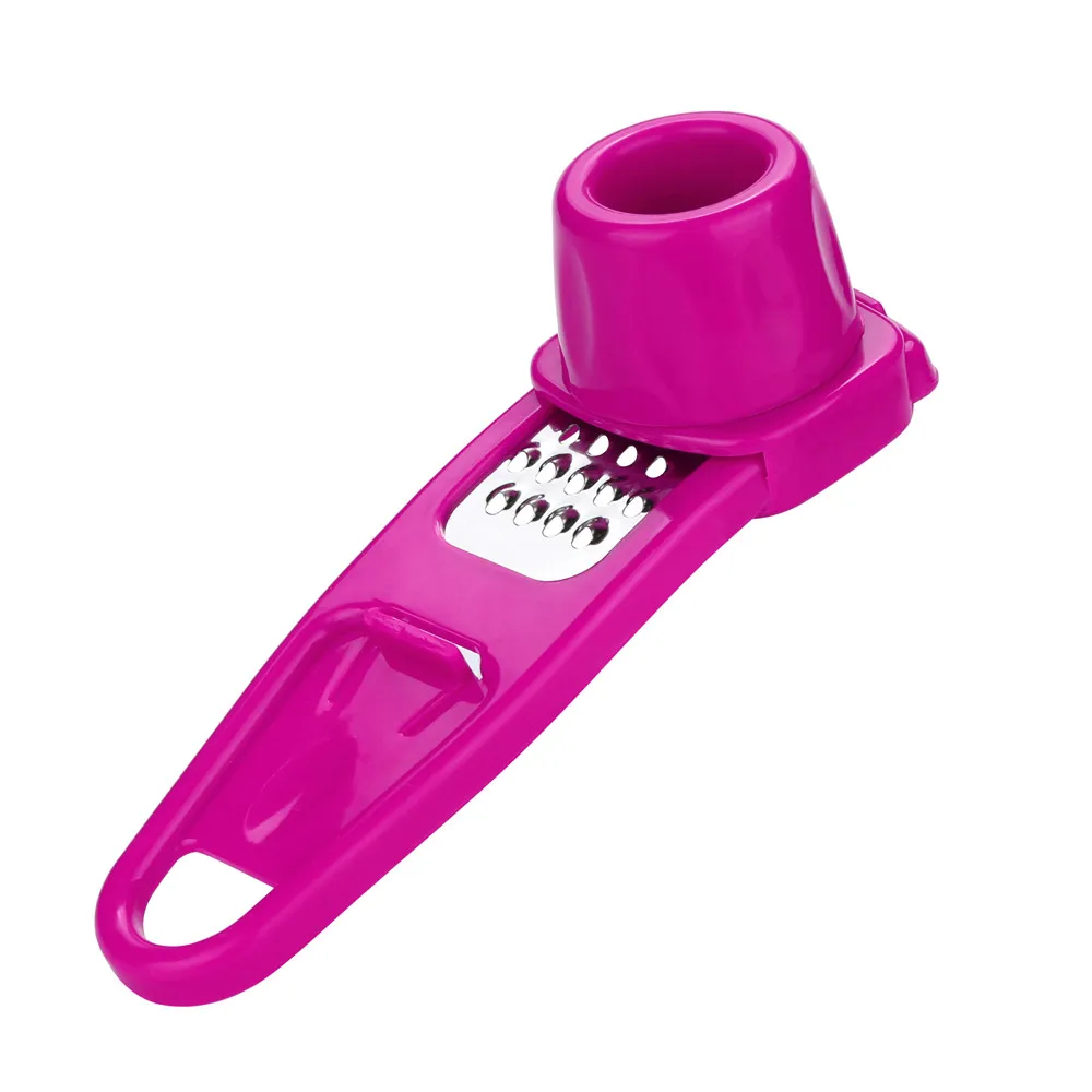 

100% Brand New And High Quality Kitchen Cooking Accessories PP+Stainless Steel Garlic Slicer Cutter Multifunctional Tools