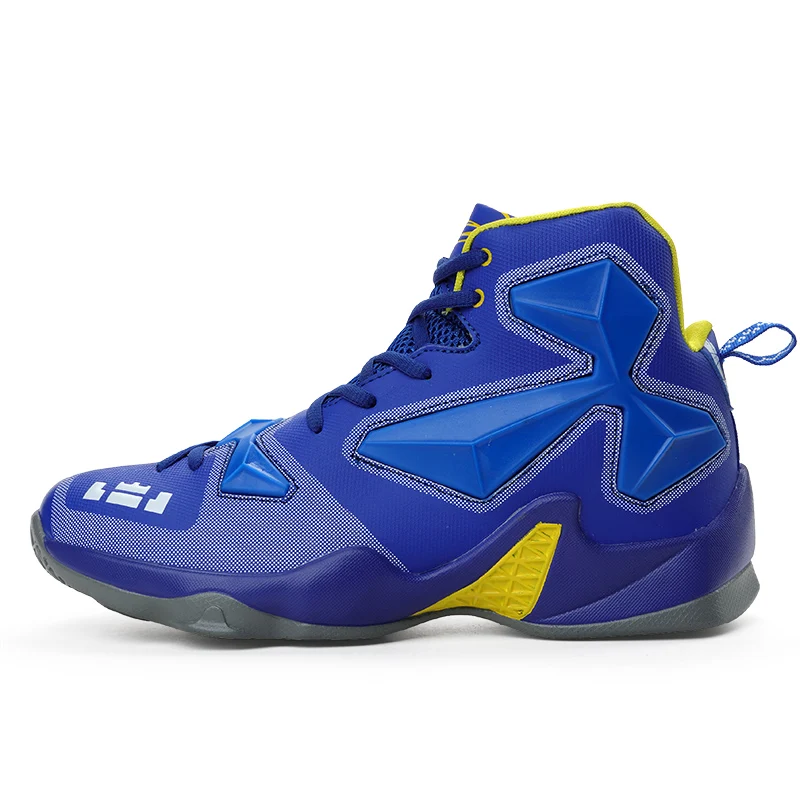 

New High Top Lace Up Lebron Basketball Shoes Cushioning Shockproof Couple Georgetown Athletic Outdoor Sport Shoes