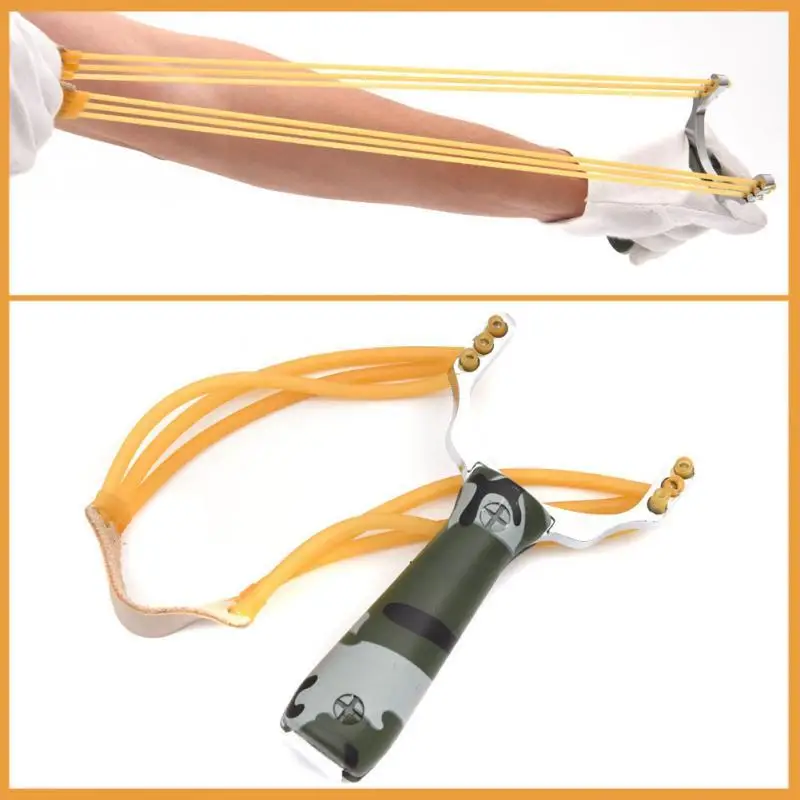 

Powerful Aluminium Alloy Slingshot Crossbow Hunting Sling Shot Catapult Camouflage Bow Outdoor Camping Travel Kits