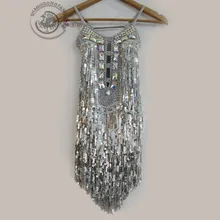 Стиль Костюмы для латинских танцев сексуальный серебряный кисточкой конкурс латиноамериканских танцев платье для женщин Детские платья для латинских танцев S-4XL F250