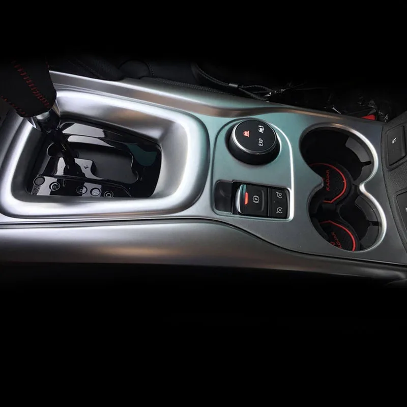 

Interior Matte Interior Gear Shift Box Panel Frame Cover Trim For Renault Kadjar 2016 2017