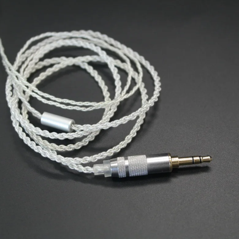 Original 10 pcs Silver Plated MMCX 3.5mm Earphone Cable Plugable