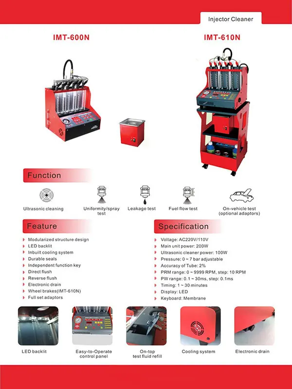 YAKO IMT 610N инжектор очиститель и тестер для бензинового автомобиля|injector cleaner|tester for