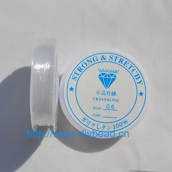 

1 ROLL 5M-12M Length 0.4-1.0mm Diameter Crystal Elastic Beading Cord String Thread For DIY Necklace Bracelet Making Department
