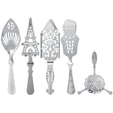 5 шт. нержавеющая сталь ложка для абсента коктейль бар посуда горький Совок Absinthe стеклянная чашка посуда для напитков ложки для питья фильтр