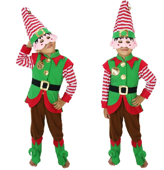 fantasia infantil menino halloween kids costume party infant christmas elf costumes