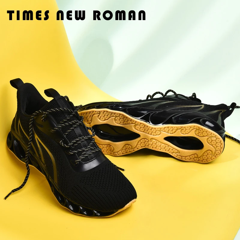

Times New Roman Men's Running Shoes Sports Breathable Sneakers Walking Shoes Pair Sneakers Breathable Non-slip Footwear