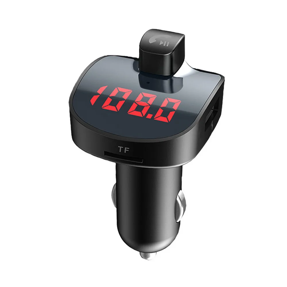 Автомобильное зарядное устройство 3 1 а с Bluetooth FM трансмиттером двумя USB портами mp3