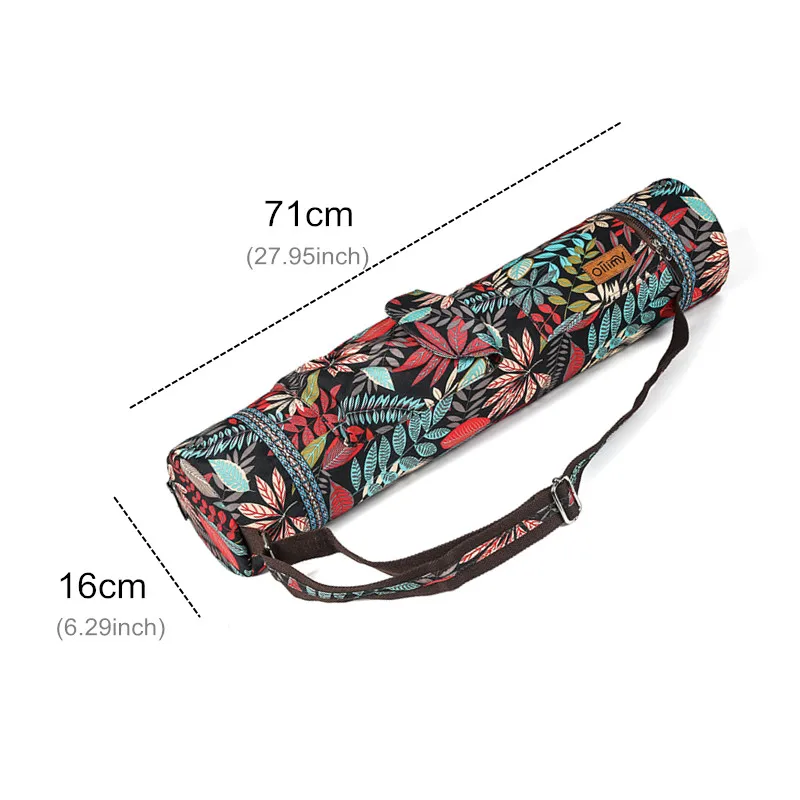 Printed Yoga Bag 71*16*16cm Yoga mat Bag Exersice Mat Bag Pilates Pad Backpack Sports Knapsack Fitness Dance Gymnastics Mat Case