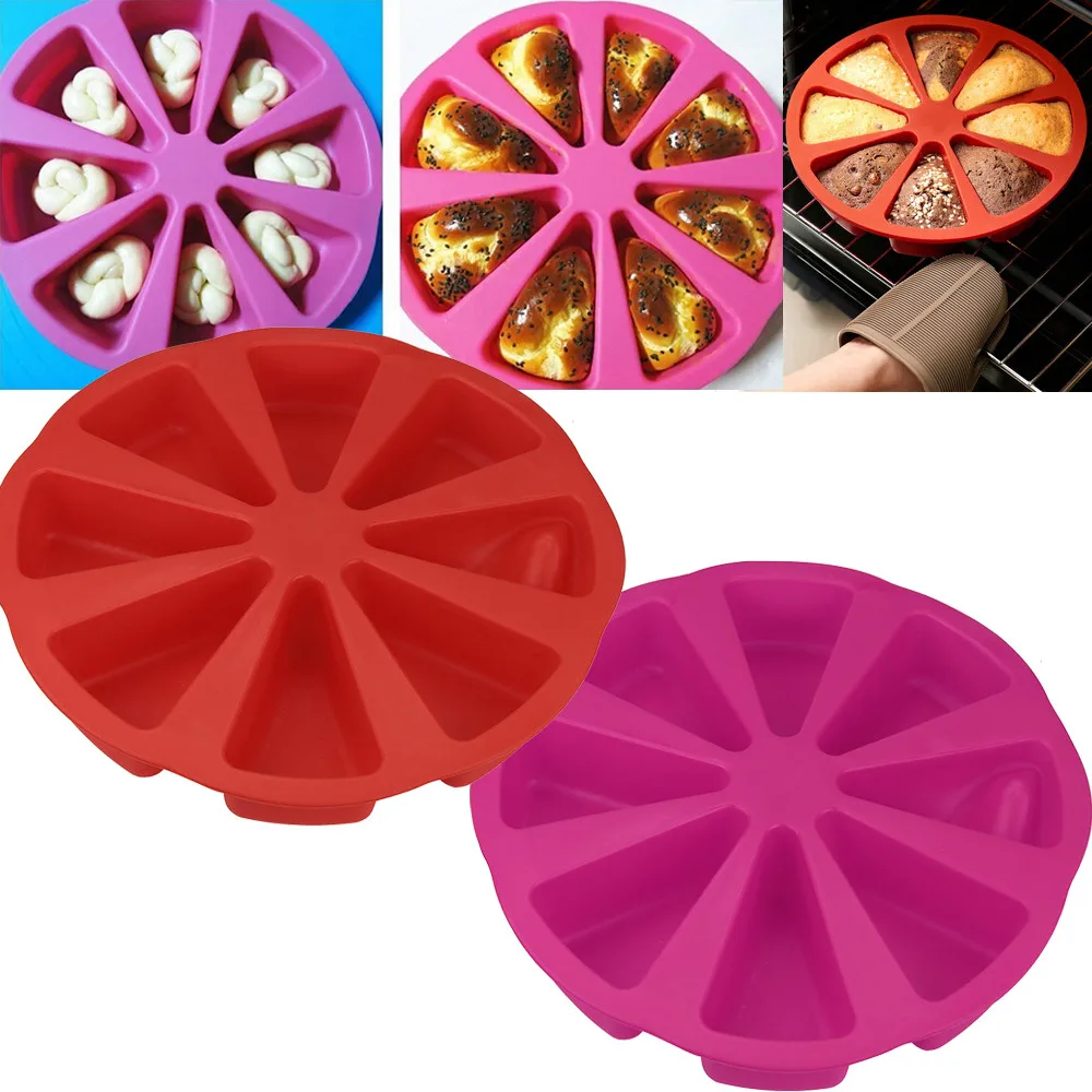 

High Quality Silicone Bakeware Baking Food Mold 8 Points Scone Cake Home Used In Microwave