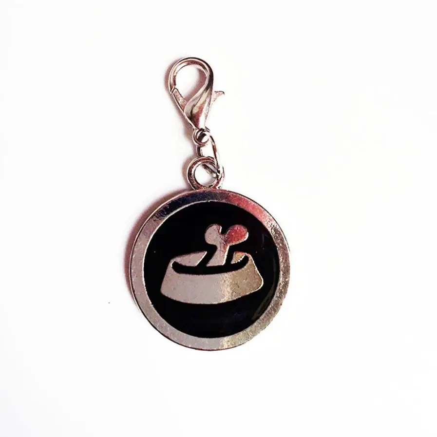

More Funny! Popular Metal Dog Bowl Shaped Puppy Pendant Lovely Pet Jewelry Pet Dog Acessorios Dog Necklace Pet Cat Dog Collar