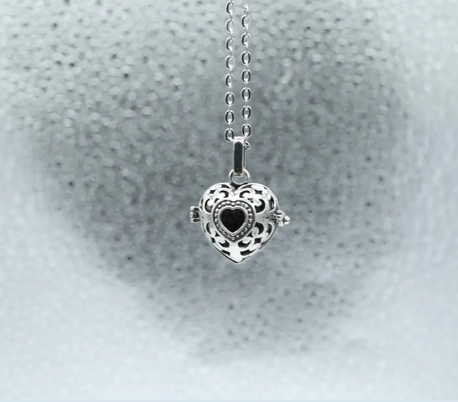 

1Pc Antique Silver 14mm Lava Stone Aromatherapy Pendant Essential Oil Diffuse Necklace For Jewelry