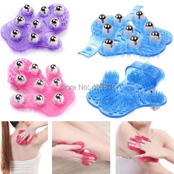 New Nine Steel Plastic Massager Floppy Disk 360 Degrees Rotating Body