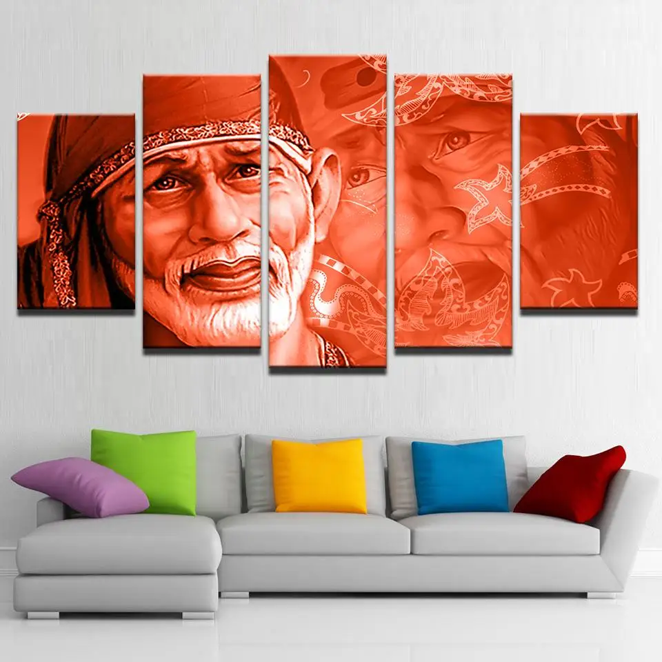 Sai Baba painting - Superior Quality Canvas Printed Wall Art ...