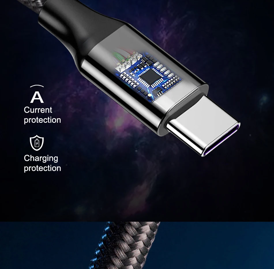 NOHON 5A usb type C кабель провод для быстрой зарядки для huawei P10 P20 mate 9 Pro Mi6 телефон зарядное устройство кабели синхронизации данных для SamSung S8 S9