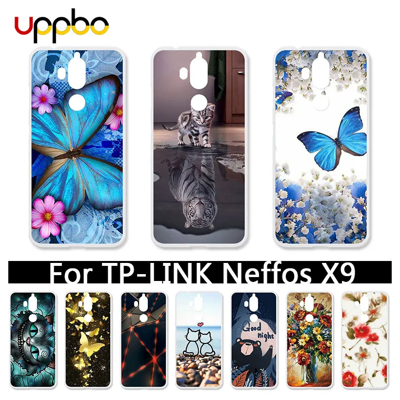 

Uppbo Patterned Cases For TP-LINK Neffos X9 Case Silicone For TP-LINK NeffosX9 TP913A Case Coque Fundas Housing Back Soft Cover