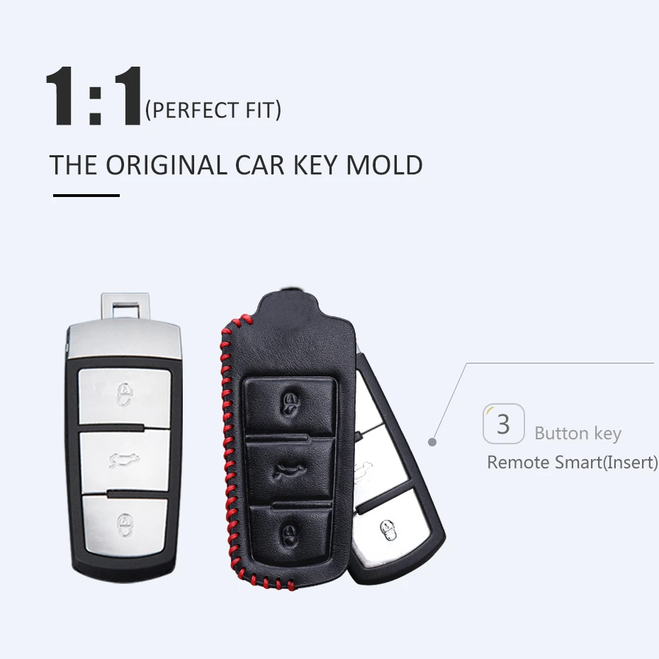 Кожаный чехол для автомобильных ключей защитный VW Age Passat CC Magotan Phaeton R36 B7L B6