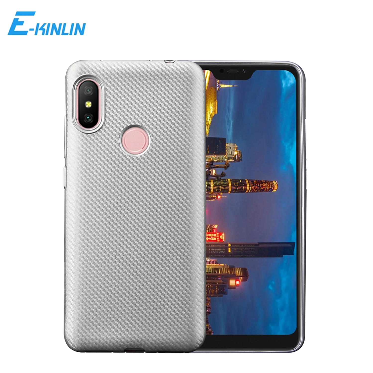 

Luxury Carbon Fiber Back Cover Case For Xiaomi Redmi S2 6A 5 Plus Note 6 7S 7 Pro 5 AI 5A Prime 4X 4 Global 4A Soft Silicone TPU