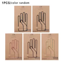 1 шт., винтажные металлические зажимы в форме руки цвета розового золота, каваи, закладка для заметок, зажим скрепки для бумаг, школьные офисные принадлежности