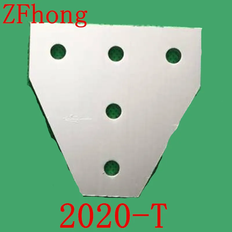 

1PC 2020 T type 5 Hole 90 Degree Joint Board Plate Corner Angle Bracket Connection Joint Strip for Aluminum Profile