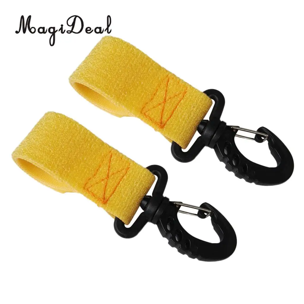 MagiDeal 2 Pieces Inflatable Boat Canoe Kayak Paddle Clips Webbing Strap Fishing Rod Holder Keeper No Drilling