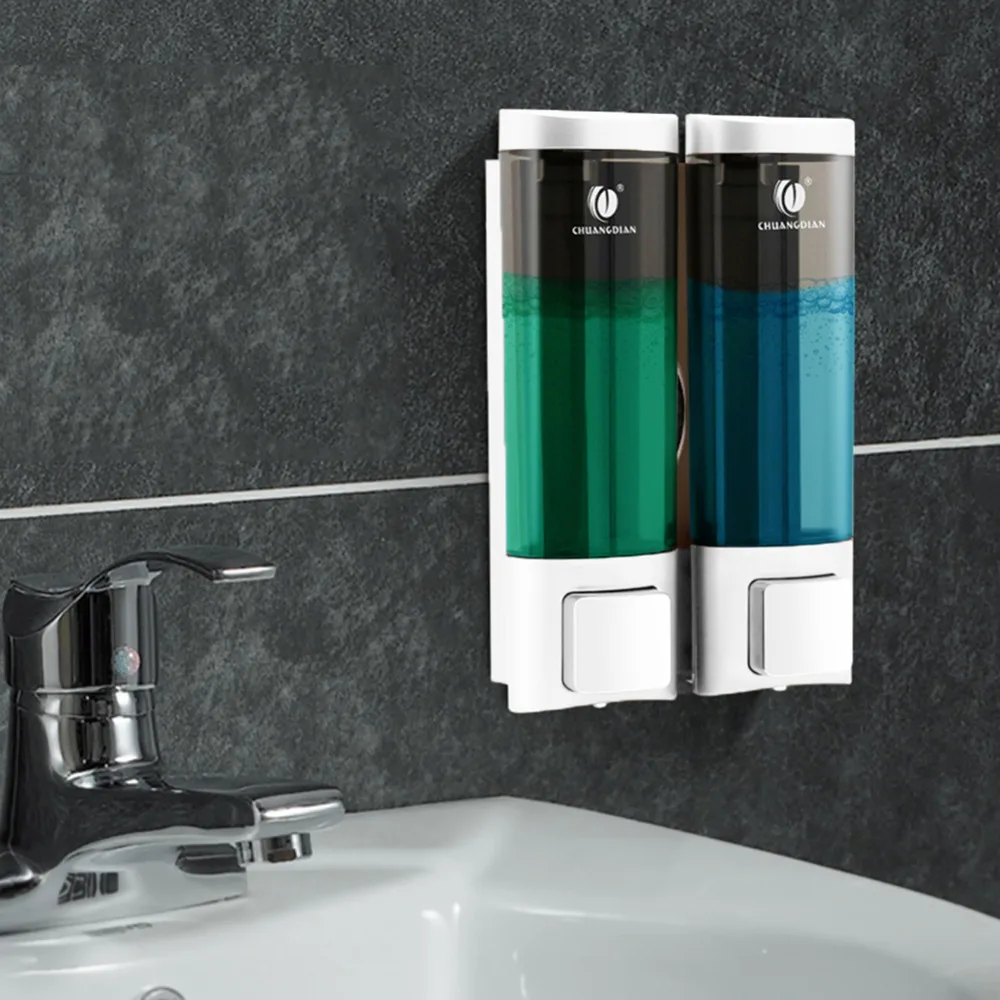 Hand Press Type Wall mounted Manual Liquid Soap Dispensers Shampoo