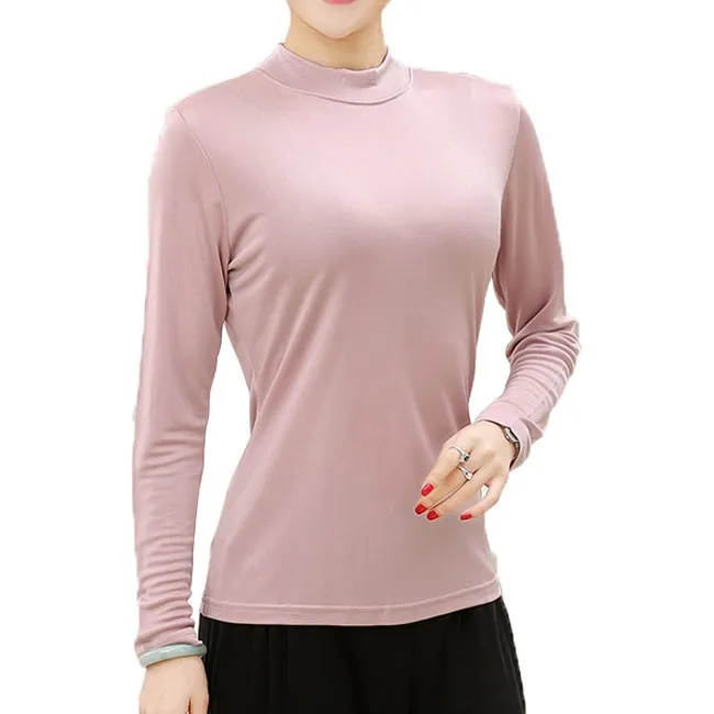 Tricot 100 white Red Manches Soie Femmes L Mock Taille Pur Black Xxl coffee rubber Longues Col Roulé M De red Xl gRxtrRqU