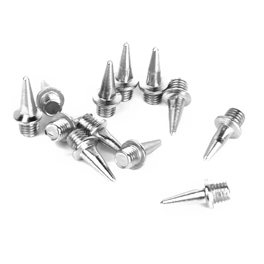 MagiDeal 60pcs Track Running Shoes Spikes Replacement Pyramid 13 mm Value Pack Replacement Metal Spikes Athletic Replacement