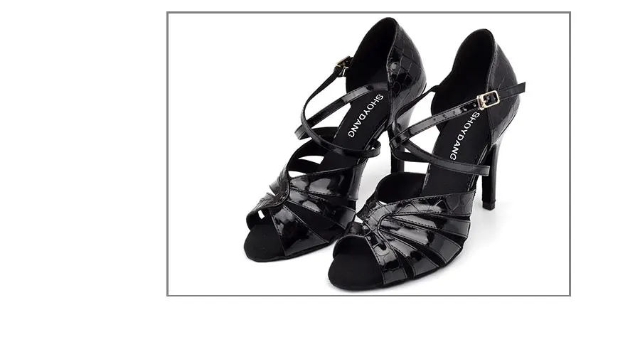 SHOYDANC Для женщин Туфли для латинских танцев Танго Танцы обувь Высокое качество для румбы, Бальные Танцы вечерние Обувь для танцев и узором «крокодиловая кожа» из искусственной кожи