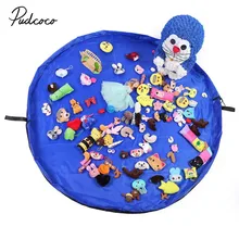 Бренд 150 см портативная Детская сумка для хранения игрушек и игровой коврик органайзер для игрушек коробка для коврика 6 цветов