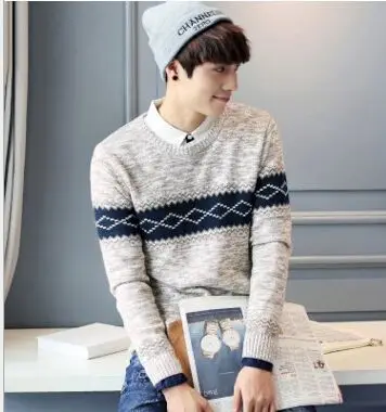 BEST  2017 autumn and winter new couple men sweater sleeve head men's sweater long sleeved