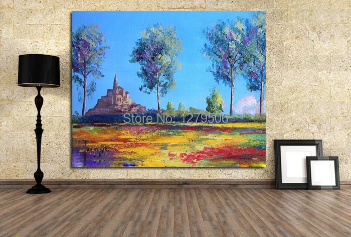 

Handmade Abstract Desert Scenery Art Oil Painting On Canvas Animal Paintings For Living Room Decor