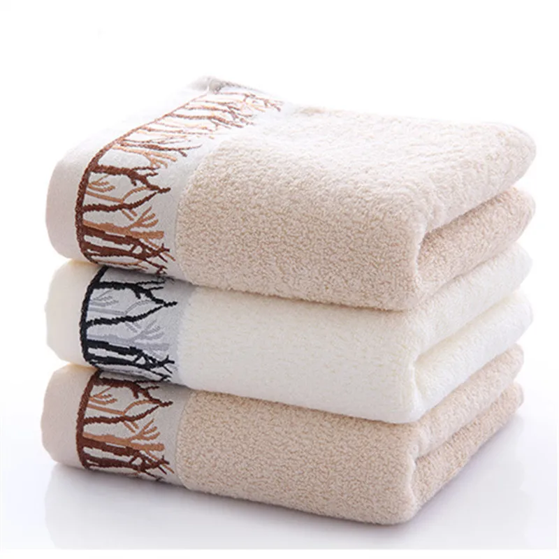 High quality bamboo fiber face towel soft 33*72cm antibacterial bamboo