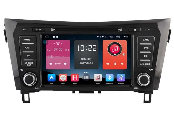Android 6.0 автомобиль DVD для Nissan Qashqai 2014 Автомобильный GPS аудио плеер стерео Штатная