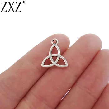 

ZXZ 50pcs Keltic Knot Trinity Triquetra Charms Pendants Beads for Necklace Bracelet Jewelry Making Findings