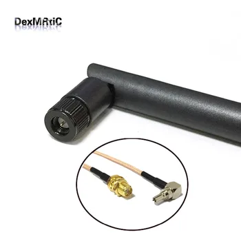 

3G Antenna 5dBi 850-2100MHZ GSM Aerial SMA male connector+ 15CM RG316 Extension Cable SMA Female to CRC9 Male right angle