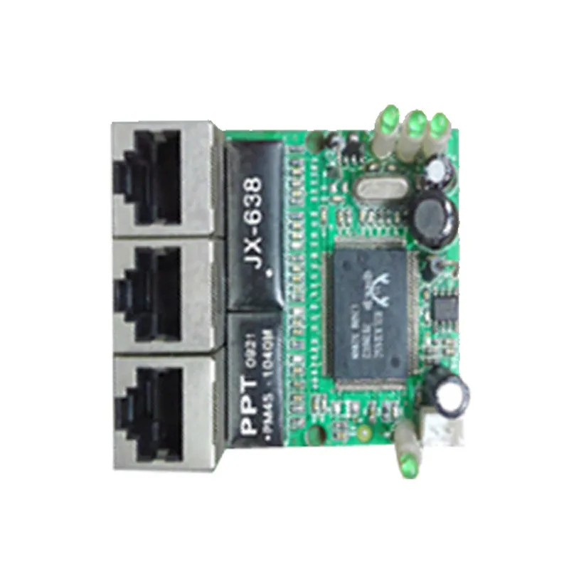 OEM производитель компания прямые продажи Realtek чип RTL8306E мини 10/100 Мбит/с rj45 lan hub 3