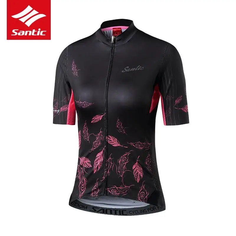 Santic Женская велосипедная майка с коротким рукавом Pro Fit для женщин дорожный MTB