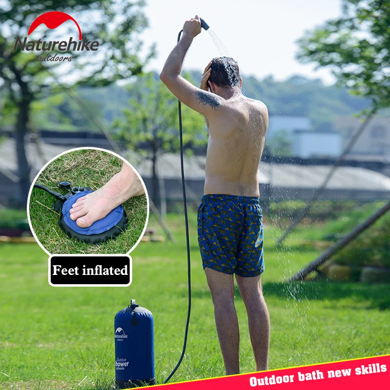 

Naturehike Outdoor Portable Ultralight Folding Beach Swimming Shower Equipment Wild Camping Hiking Shower Tools