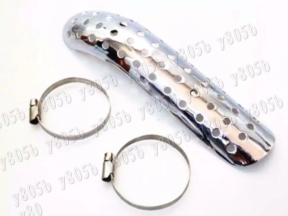 Новые металлические экранно-выхлопное устройство защита для Yamaha Vstar 400 650 1100 1300 Virago Xv 250 535 750 1100 Road Star заказ Chopper - Цвет: Chrome
