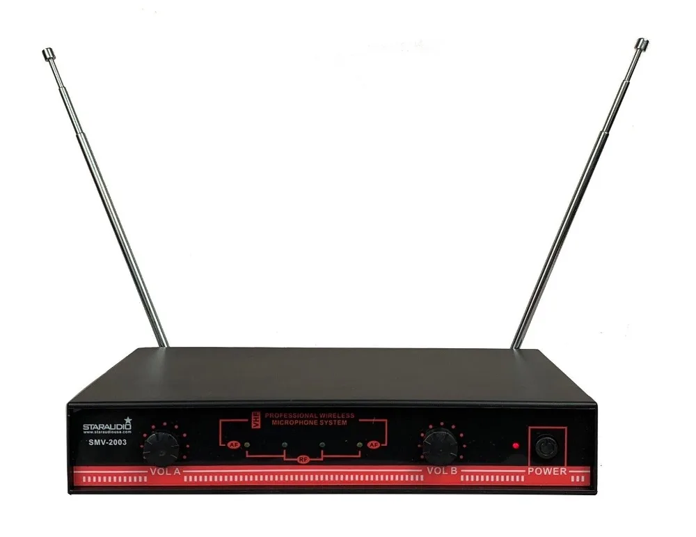 2ch wireless vhf headset lapel microphone system for church party clubs disco