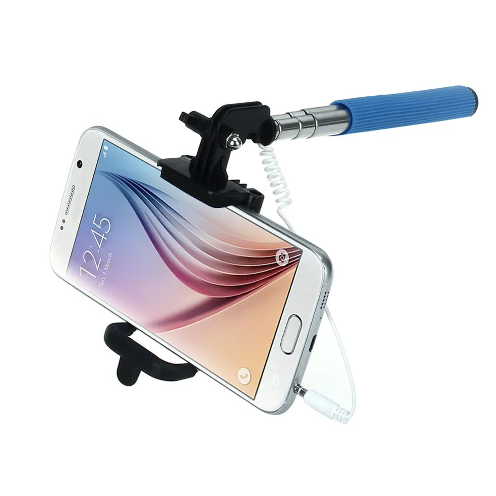 Mini Extendable Handheld Fold Self-portrait Stick Holder Monopod selfie stick palo selfie bastone selfie stick Feb *30
