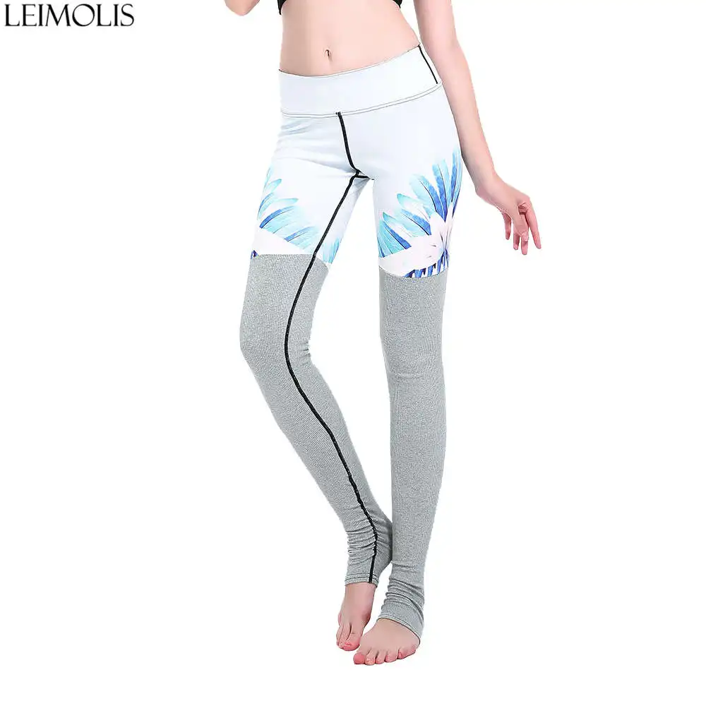 

Leimolis 3D print Blue butterfly patchwork winter Harajuku adventure time workout push up plus size fitness leggings women pants