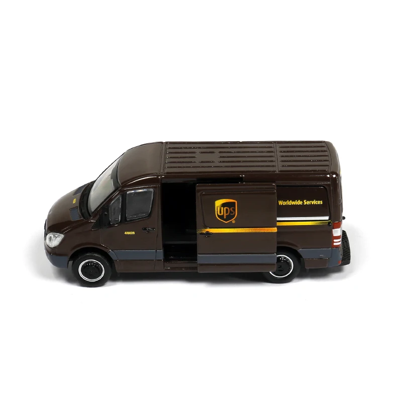 1:64 литый Металл Ups Экспресс Mercedes Benz Sprinter грузовик модель сцены игрушечный