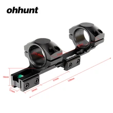 Ohhunt 11 мм 3/" ласточкин хвост Rail Airgun охотничьи кольца для прицела Винтовки 1 дюймов 25,4/30 мм офсетная тактическая прицела с пузырьковым уровнем